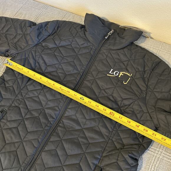NEW Noble Equestrian Quilted Jacket Women's Size Large Black Insulated Warm - Picture 7 of 12